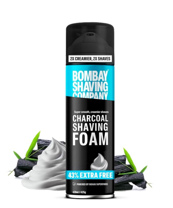 Bombay Shaving Company Charcoal Shaving Foam for Men, 425g