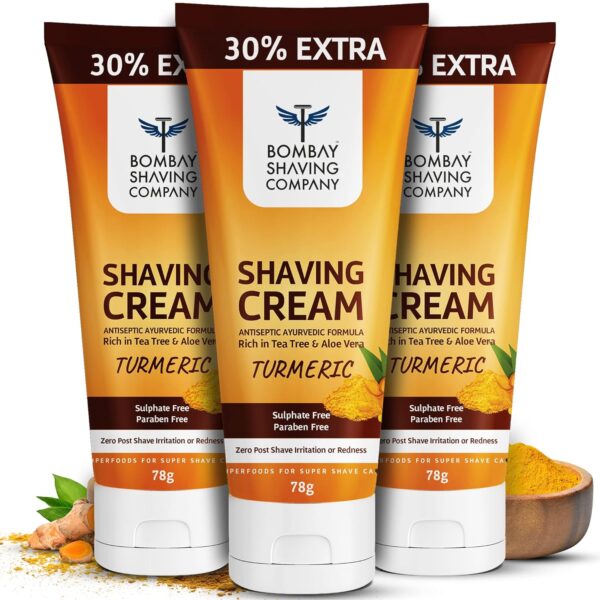 Bombay Shaving Company Turmeric Shaving Cream(Pack Of 3)