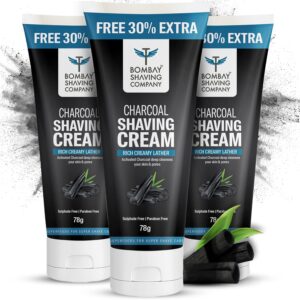 BOMBAY SHAVING COMPANY Charcoal Shaving Cream (Pack Of 3)